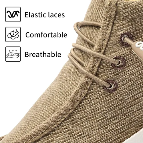 Vista 5 de Mocasines casuales para hombre zapatos de barco para hombre zapatos de lona ligeros suela suave cómodos zapatos para caminar