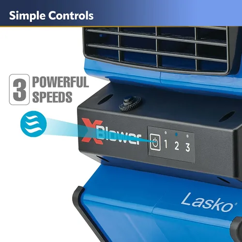 Vista 3 de Lasko - Ventilador de alta velocidad para refrescar