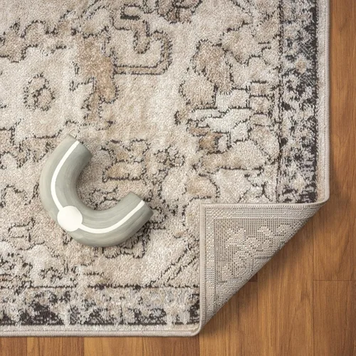 Vista 9 de LUXE WEAVERS Alfombra oriental floral beige envejecida 5x7