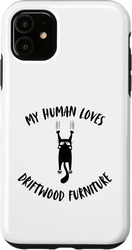 Vista 8 de iPhone 16 My Human Loves Driftwood Furniture - Cat Parent Hobby Lover Case