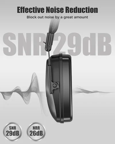 Vista 102 de ProCase NRR 28dB Noise Reduction Ear Muffs, Foldable Adjustable Noise Cancelling Headphones