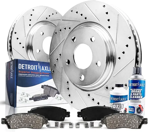 Vista 7 de Detroit Axle - Kit de freno delantero para Ford 2000-2005 Excursion 1999-2004 F-250 F-350 Super Duty Pinza de freno de disco con soporte Pastillas