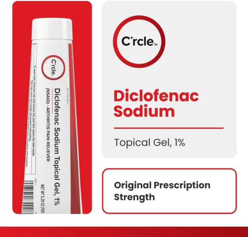 Vista 2 de Gel de Diclofenaco Sódico 1% 150g Eficaz Alivio del Dolor de Artritis - Gel Antiinflamatorio de Fuerza de Receta - Crema para Artritis de Fuerza