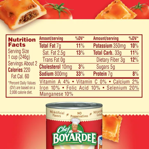 Vista 2 de Chef Boyardee Ravioles de ternera, 15 onzas, paquete de 4