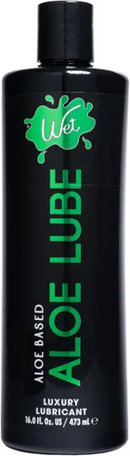 Vista 6 de Wet Lubricante a base de aloe Lubricante hidratante, hipoalergénico y equilibrado con pH para pieles sensibles Fórmula vegana suave y sedosa, 3
