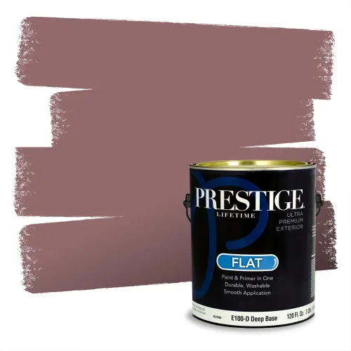 Vista 382 de Prestige Paints Pintura exterior e imprimación en uno, 1 galón, plano, coincidencia comparable de Valspar* Amber Rose*