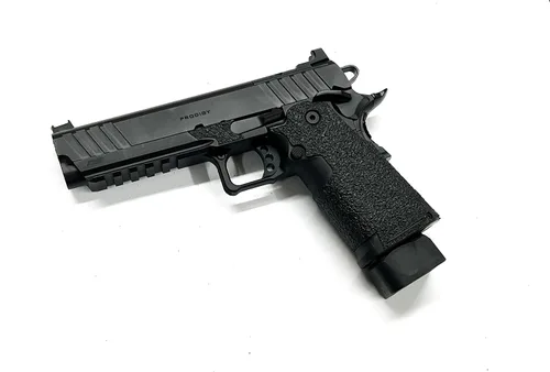 Vista 4 de Handleitgrips Cinta de agarre para pistola compatible con Springfield Prodigy – Cinta de agarre de pistola de goma texturizada negra, fácil