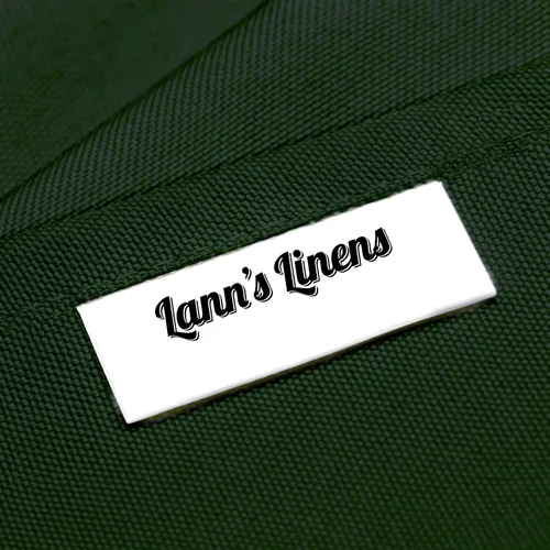 Vista 5 de Lann's Linens - Mantel rectangular de tela de poliéster de primera calidad para bodas, banquetes y restaurantes Verde cazador