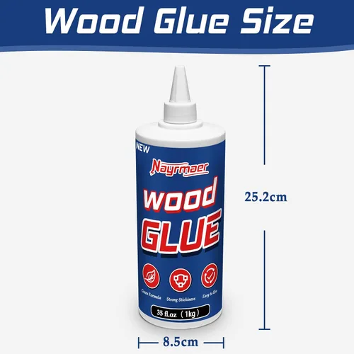 Vista 7 de Pegamento para madera transparente, pegamento de madera de 35 onzas para muebles resistente, pegamento profesional de reparación de muebles