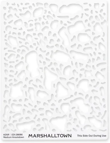 Vista 3 de MARSHALLTOWN - Plantilla de textura derribada, mediano, plantilla reutilizable para paneles de yeso para reparación de textura de pared y techo