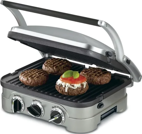 Vista 9 de Cuisinart Panini - Plancha 5 en 1 de 1500 W, apta para lavavajillas