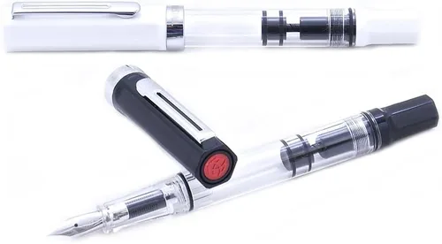 Vista 4 de TWSBI ECO Pluma Estilográfica Blanca, Plumín M