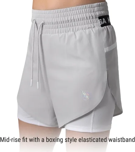 Vista 4 de Hayabusa Pantalones cortos de tiro medio para mujer