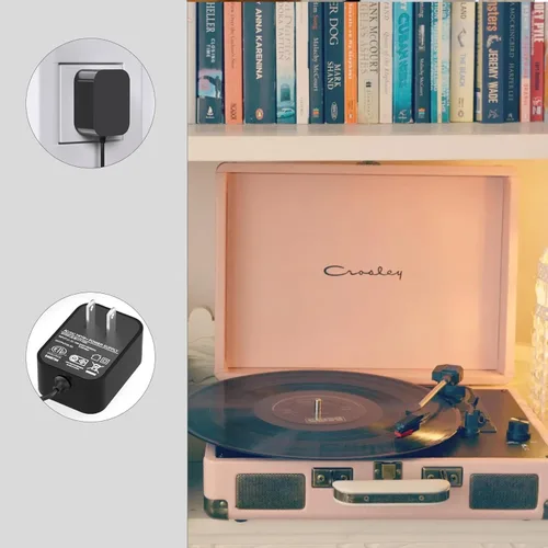Vista 6 de VHBW Cable de alimentación de 5 V de repuesto para Crosley CR8005F CR8005D adaptador compatible con Crosley Cruiser Plus tocadiscos portátil