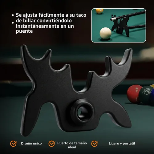 Vista 6 de Beer City Billiards - Soporte portátil para taco de puente Moosehead