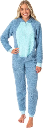 Vista 3 de Disney - Disfraz de punto de Lilo Stitch para jóvenes disfraz de sherpa de Unión Azul Patchwork
