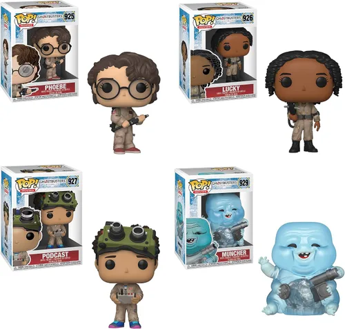 Vista 7 de Funko Películas: POP! Cazafantasmas 2020 Coleccionistas Set 1 - Phoebe, Lucky, Podcast, Muncher