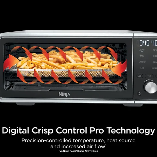 Vista 5 de Ninja SP201/FT205CO Digital Air Fry Pro Horno de encimera 8 en 1 con altura extendida, capacidad XL, cesta con apertura hacia arriba y hacia afuera