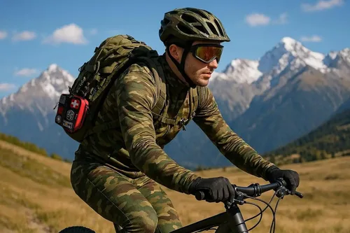 Vista 6 de Kit de primeros auxilios de supervivencia con vendaje de estilo israelí, férula, sello de pecho para emergencias tácticas Molle al aire libre, rojo