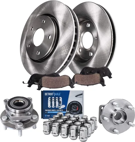 Vista 88 de Detroit Axle - 4 rotores de freno para Ford 1994-2004 Mustang, rotores de freno de disco delanteros y traseros 1995 1996 1997 1998 1999 2000 2001