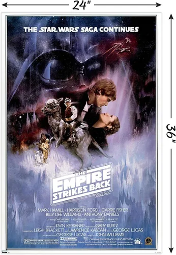 Vista 3 de Trends International Star Wars: The Empire Strikes Back - Póster de pared de una hoja de 2, 24 x 36 pulgadas, versión sin marco