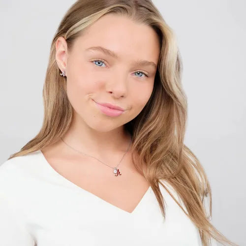 Vista 7 de Stone Armory Pendientes para joyería de la Universidad de Alabama, regalos para mujer, graduación – Acero inoxidable agradable a la piel Bama