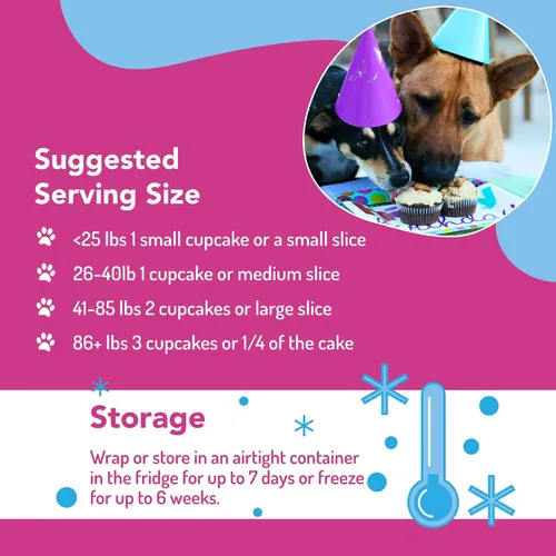 Vista 7 de Puppy Cake - Mezcla de pastel de plátano y glaseado para perros