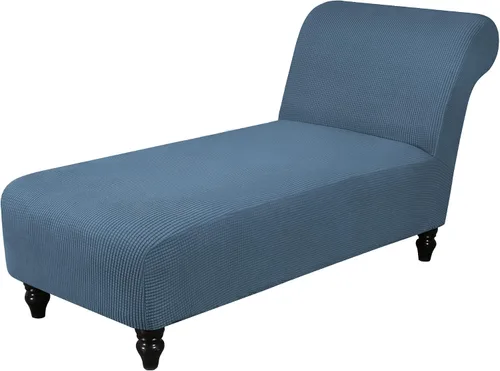 Vista 10 de Funda elástica para tumbona, funda para silla sin brazos para sala de estar y dormitorio, tela jacquard suave, lavable a máquina para protector