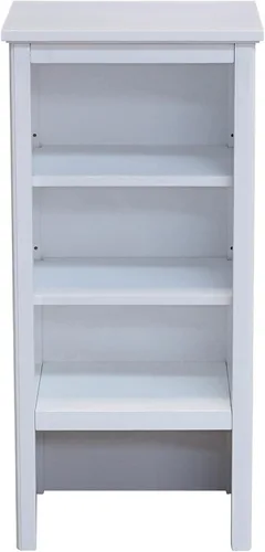 Vista 7 de Alaterre Furniture Dorset - Estantería de baño de 13 pulgadas de profundidad con estantes ajustables, armario de baño blanco para toallas, artículos