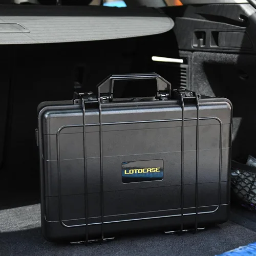 Vista 6 de LOTOCASE Estuche rígido para compresor de aire compatible con el inflador de neumáticos DEWALT 20V MAX DCC020IB, bolsa de transporte