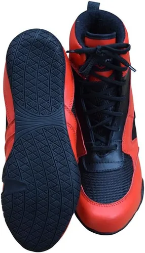 Vista 7 de Rightpunch - Zapatos de boxeo transpirables para hombres, mujeres y jóvenes Zapatos de boxeo antideslizantes y ligeros con suela de goma