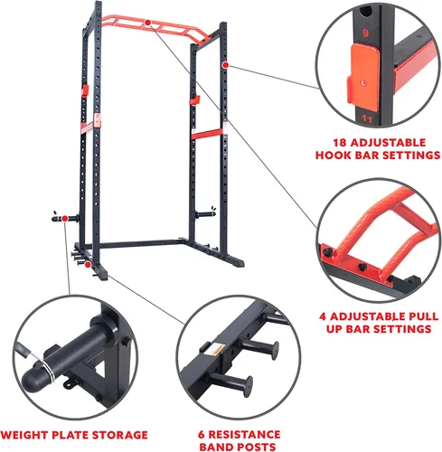 Vista 13 de Sunny Health & Fitness Power Zone - Jaula de potencia