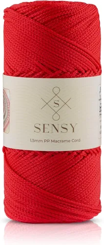Vista 106 de Sensy Premium Cuerda de Poliéster 1.5mm (0.059 pulgadas) 164 Yardas Cuerda de Polipropileno 100% Cuerda de Macramé 1.5mm Cuerda para Bolsa