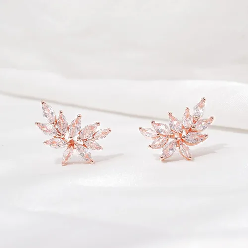 Vista 3 de Prom Earrings Bridesmaid Gifts for Wedding Day Silver Rhinestone Earrings Prom Jewelry Sets Prom Dresses 2024