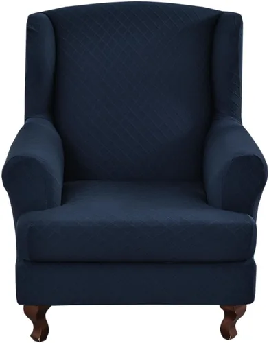 Vista 42 de KRFOONN Fundas para Silla con Respaldo de Alas, 2 Piezas, Fundas Elásticas de Elastano para Silla con Respaldo de Alas, Fundas para Sofá, Fundas