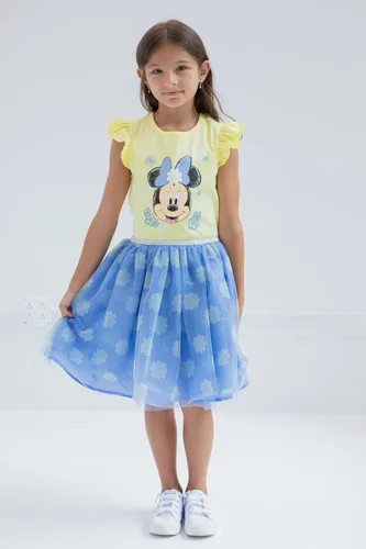 Vista 2 de Disney Minnie Mouse - Vestido de tul para niñas pequeñas y grandes