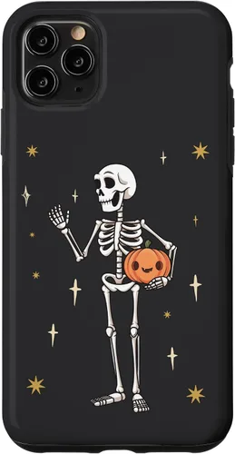 Vista 12 de Funda divertida de Halloween con diseño de esqueleto para iPhone 11