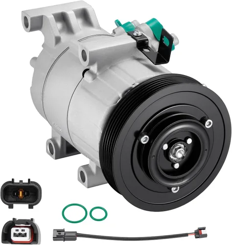Vista 29 de BDFHYK 57197 Compresor de CA con embrague compatible con Hyundai Santa Fe 2003-2006 y XG350 2002-2005 3.5L, XG300 2001 3.0L, compatible con Kia