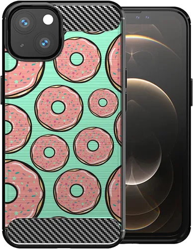 Vista 22 de CasesOnDeck - Funda compatible con Apple iPhone 13 Mini/iPhone 13 Mini, funda de diseño, delgada, negra, flexible, elegante, protección contra