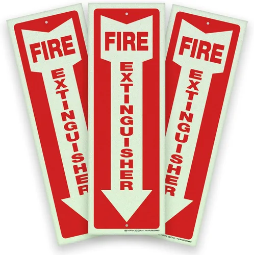 Vista 13 de iSYFIX Señales para extintor de incendios – Paquete de 3 carteles de 4 x 12 pulgadas – Plástico de poliestireno de 40 mil de grosor, laminado