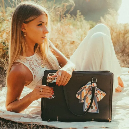 Vista 2 de Missnine Bolsa Tote para Laptop para Mujeres 15.6 Pulgadas, Bolsas de Trabajo de Cuero, Cartera de Computadora para Maestras, Maletín, Bolso de Mano