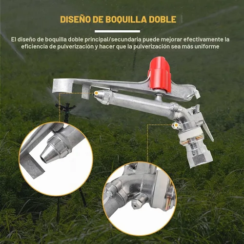 Vista 4 de Aspersor de riego de granja agrícola de 1.5 pulgadas, rotativo