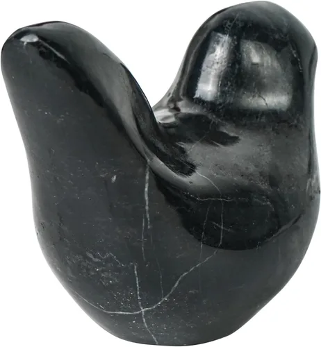 Vista 6 de DreamsEden Figuras de pájaros para decoración del hogar, 1 pieza hecha en piedra, estatua de pájaro grande, escultura decorativa para estante, mesa