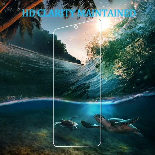 Vista 6 de Paquete de 3 protectores de pantalla de vidrio templado fáciles de instalar, antiarañazos HD, antihuellas, sin burbujas, protector de pantalla
