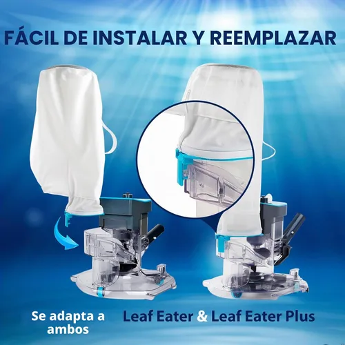 Vista 3 de Bolsa de malla de repuesto prémium para aspiradora de piscina, 50 micras