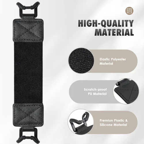Vista 3 de MoKo Correa de mano de seguridad para tablet de 9 a 11 pulgadas, iPad/IP-ad Pro/iPad Air/Kindle Fire HD/Samsung, correa de mano versátil de alta