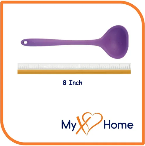 Vista 3 de Cucharón de silicona púrpura de 8 pulgadas de MyXOHome