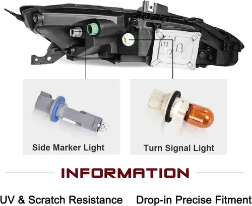 Vista 5 de JSBOYAT Compatible con Jeep Cherokee 2014-2018 Led DRL luz de estacionamiento y luces antiniebla, señal de giro estilo OE LED DRL cromada, luz