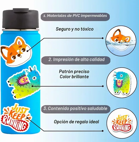 Vista 5 de 300 calcomanías de vinilo impermeables para niños, adolescentes, niñas