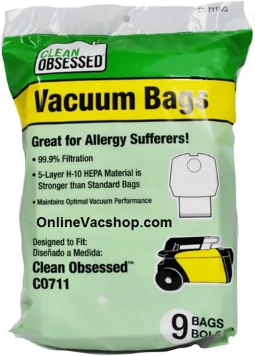 Vista 5 de Clean Obsessed Aspiradora portátil ligera comercial; modelo CO711 (aspiradora) (aspiradora de recipiente con kit)